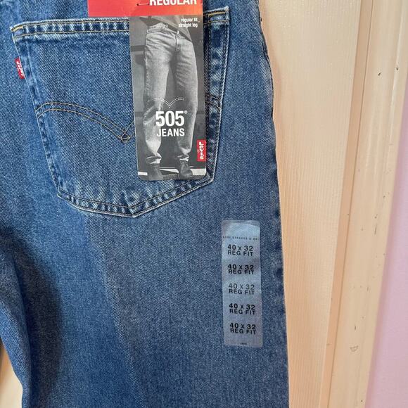 Vintage 2002 Levi’s 505 Regular Fit Straight Leg Jeans Size 40x32 Deadstock - Picture 10 of 10